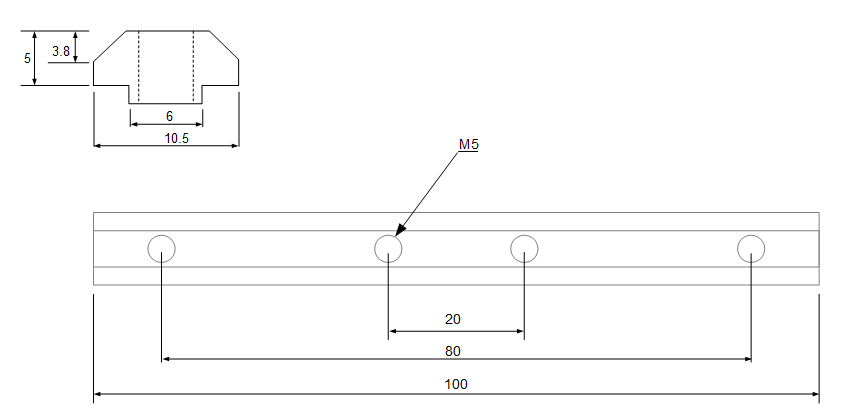 Joint Connector M5 Slot 6 [JC-M5-S6-100] - S$3.80 : Buy Online ...